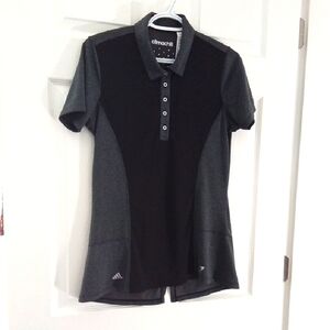 Adidas Women's Colorblock Climachill Activewear Polo Top Size Medium